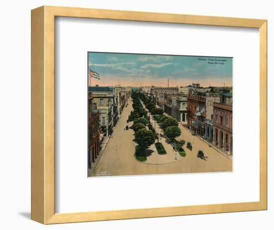 Paseo del Prado, Havana, Cuba, c1920-Unknown-Framed Photographic Print