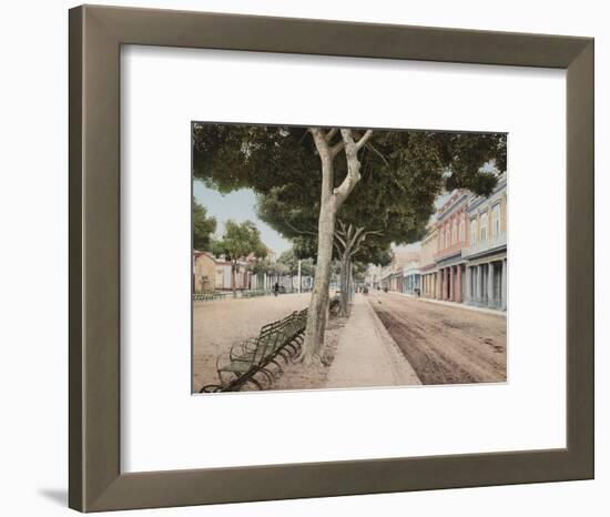 Paseo Del Prado, Havana' Steet of the Meadow-William Henry Jackson-Framed Photo