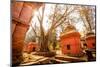 Pashupati Temple tombs, Kathmandu, Nepal, Asia-Laura Grier-Mounted Photographic Print