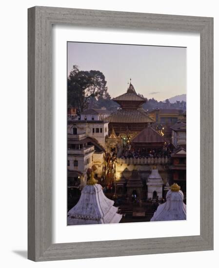 Pashupatinath Temple, UNESCO World Heritage Site, Kathmandu, Nepal-Nigel Blythe-Framed Photographic Print