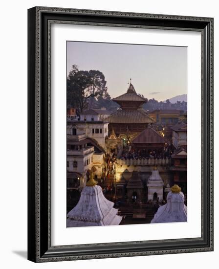 Pashupatinath Temple, UNESCO World Heritage Site, Kathmandu, Nepal-Nigel Blythe-Framed Photographic Print