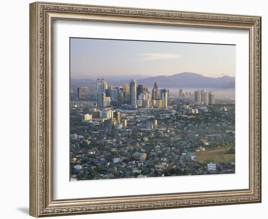 Pasig City Business Area Skyline, Manila, Philippines-Steve Vidler-Framed Photographic Print