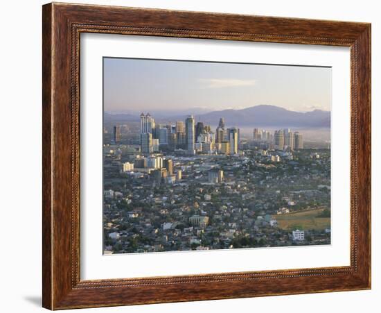 Pasig City Business Area Skyline, Manila, Philippines-Steve Vidler-Framed Photographic Print