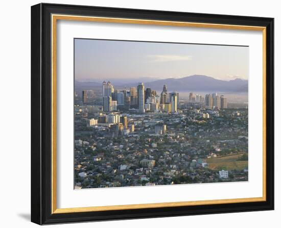 Pasig City Business Area Skyline, Manila, Philippines-Steve Vidler-Framed Photographic Print