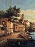 View of Genoa from the Gardens of Palazzo Doria Pamphilj-Pasquale Domenico Cambiaso-Framed Giclee Print