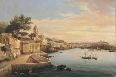 View of Genoa from the Gardens of Palazzo Doria Pamphilj-Pasquale Domenico Cambiaso-Framed Giclee Print