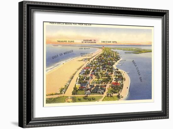 Pass-a-Grille Beach, Florida-null-Framed Art Print