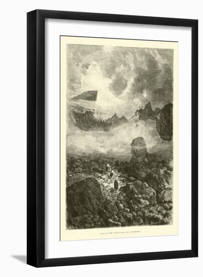 Pass in the Cordillera of Occobamba-Édouard Riou-Framed Giclee Print