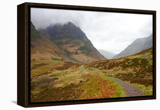 Pass of Glencoe - Overcast Day. Scotland's Highland. Spring-A_nella-Framed Premier Image Canvas