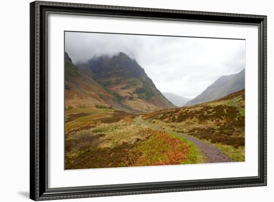 Pass of Glencoe - Overcast Day. Scotland's Highland. Spring-A_nella-Framed Photographic Print