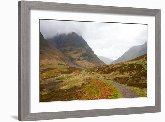 Pass of Glencoe - Overcast Day. Scotland's Highland. Spring-A_nella-Framed Photographic Print