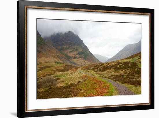 Pass of Glencoe - Overcast Day. Scotland's Highland. Spring-A_nella-Framed Photographic Print