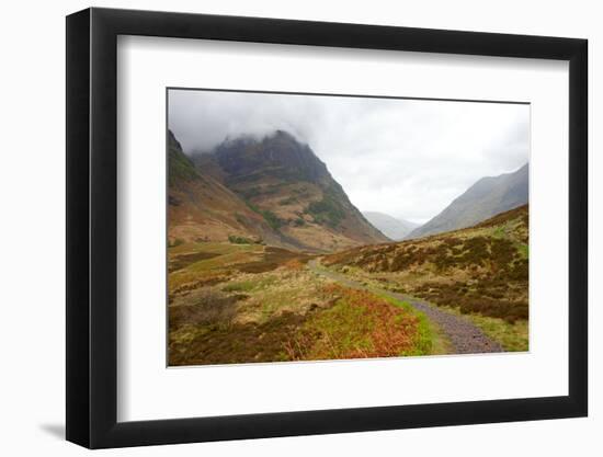 Pass of Glencoe - Overcast Day. Scotland's Highland. Spring-A_nella-Framed Photographic Print