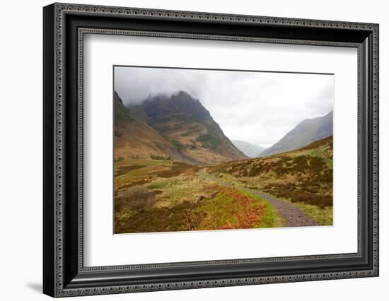 Pass of Glencoe - Overcast Day. Scotland's Highland. Spring-A_nella-Framed Photographic Print