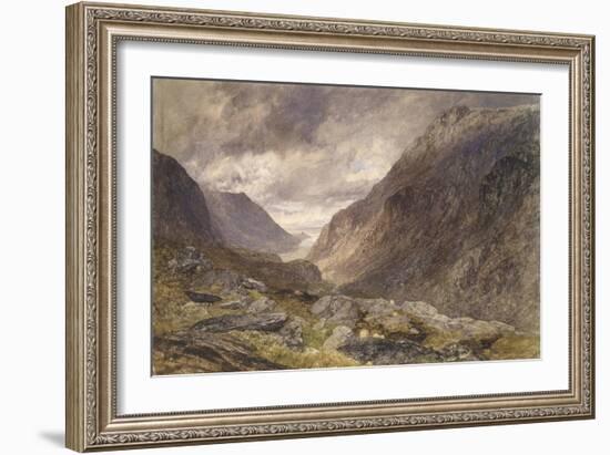 Pass of Llanberis, C.1853-Alfred William Hunt-Framed Giclee Print