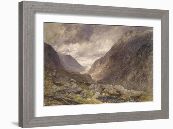 Pass of Llanberis, C.1853-Alfred William Hunt-Framed Giclee Print