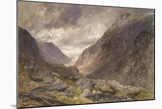 Pass of Llanberis, C.1853-Alfred William Hunt-Mounted Giclee Print