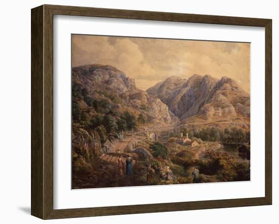 Pass of Pont Aber Glaslyn, North Wales, 1853-Cornelius Varley-Framed Giclee Print