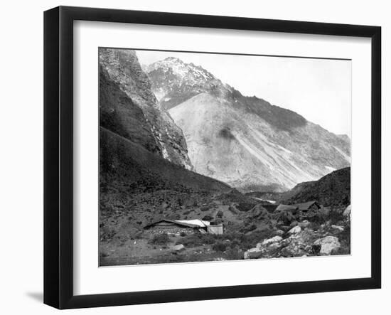 Pass of Uspallata, Andes Mountains, South America, 1893-John L Stoddard-Framed Giclee Print