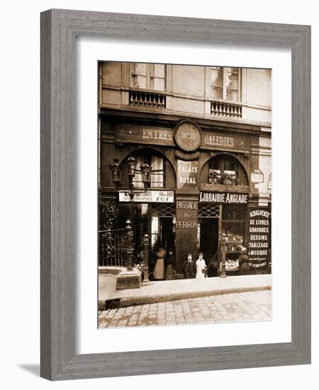 Passage du Perron Palais Royal-Eugène Atget-Framed Photographic Print