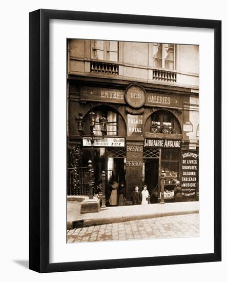 Passage du Perron Palais Royal-Eugène Atget-Framed Photographic Print