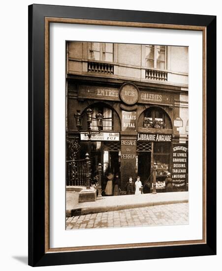 Passage du Perron Palais Royal-Eugène Atget-Framed Photographic Print