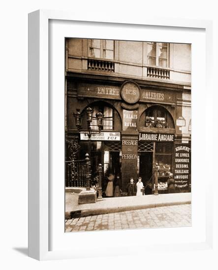 Passage du Perron Palais Royal-Eugène Atget-Framed Photographic Print