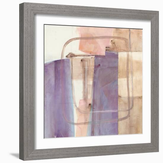 Passage I Blush Purple-Mike Schick-Framed Art Print