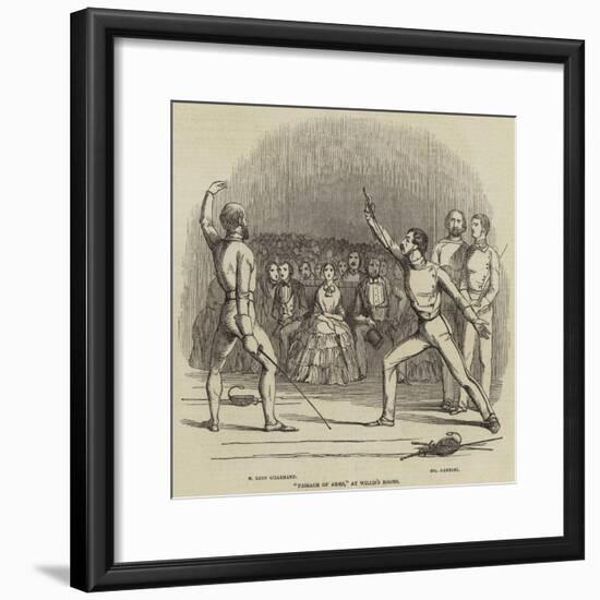 Passage of Arms, at Willis's Rooms-null-Framed Giclee Print