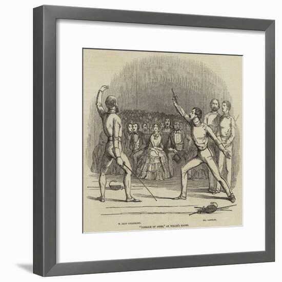 Passage of Arms, at Willis's Rooms-null-Framed Giclee Print