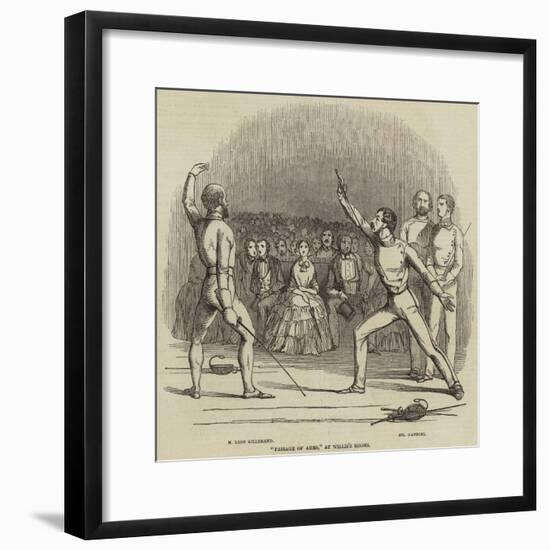 Passage of Arms, at Willis's Rooms-null-Framed Giclee Print