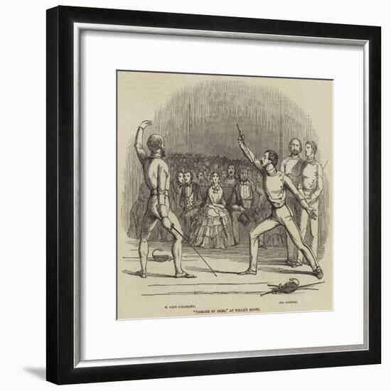 Passage of Arms, at Willis's Rooms-null-Framed Giclee Print