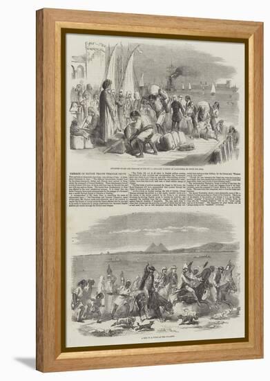 Passage of British Troops Through Egypt-null-Framed Premier Image Canvas