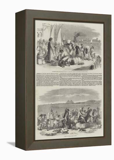 Passage of British Troops Through Egypt-null-Framed Premier Image Canvas