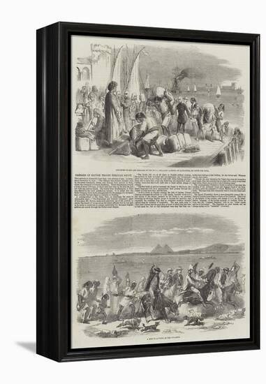 Passage of British Troops Through Egypt-null-Framed Premier Image Canvas