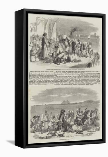 Passage of British Troops Through Egypt-null-Framed Premier Image Canvas