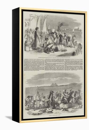 Passage of British Troops Through Egypt-null-Framed Premier Image Canvas