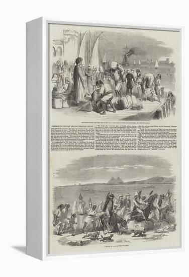 Passage of British Troops Through Egypt-null-Framed Premier Image Canvas