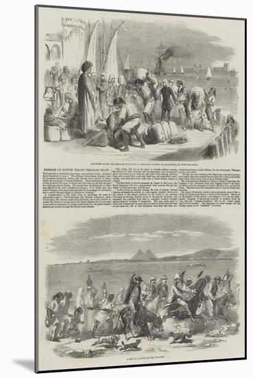 Passage of British Troops Through Egypt-null-Mounted Giclee Print