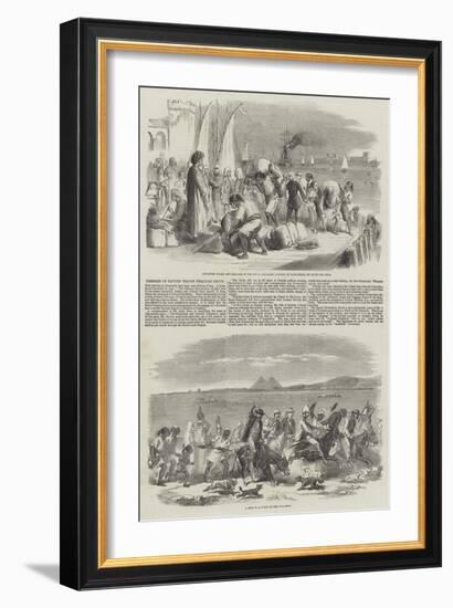 Passage of British Troops Through Egypt-null-Framed Giclee Print