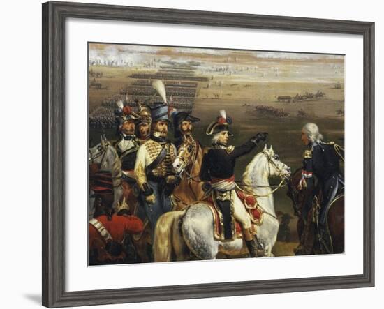 Passage of the Tagliamento in Front of Valvasone Led by General Napoleon Bonaparte-Hippolyte Lecomte-Framed Giclee Print