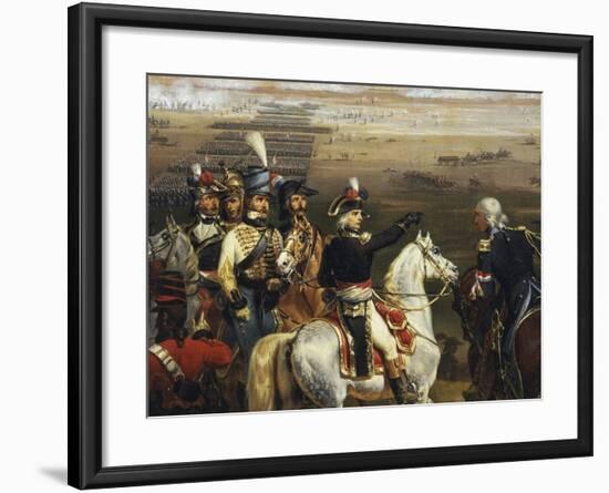 Passage of the Tagliamento in Front of Valvasone Led by General Napoleon Bonaparte-Hippolyte Lecomte-Framed Giclee Print