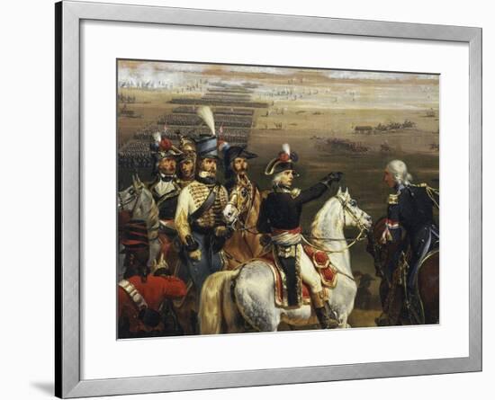 Passage of the Tagliamento in Front of Valvasone Led by General Napoleon Bonaparte-Hippolyte Lecomte-Framed Giclee Print