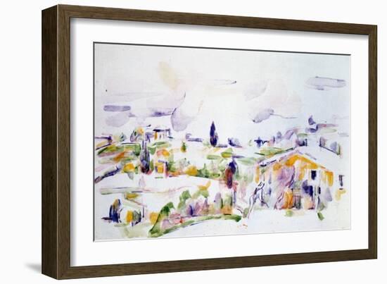 Passage Through Provence, C1900-1906-Paul Cézanne-Framed Giclee Print