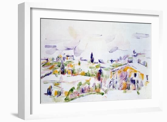 Passage Through Provence, C1900-1906-Paul Cézanne-Framed Giclee Print