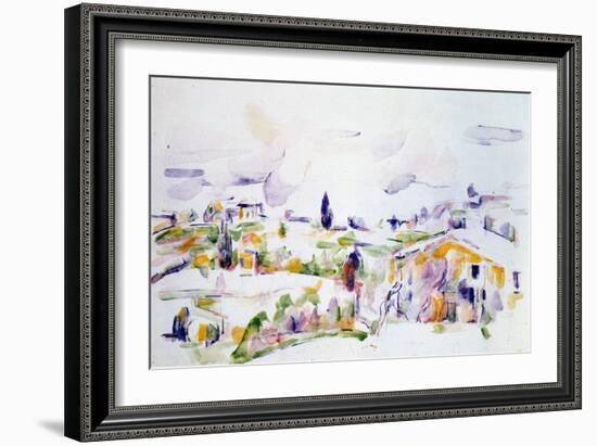 Passage Through Provence, C1900-1906-Paul Cézanne-Framed Giclee Print