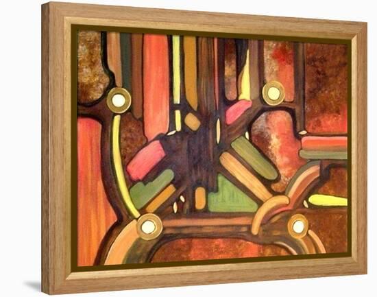 Passageways-Ruthie Digital Abstract-Framed Stretched Canvas