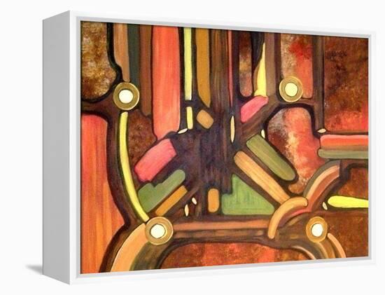 Passageways-Ruthie Digital Abstract-Framed Stretched Canvas