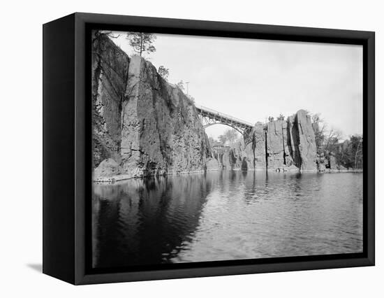 Passaic Falls, 1890-1901-American Photographer-Framed Premier Image Canvas