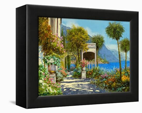 Passeggiata al Lago-Guido Borelli-Framed Stretched Canvas